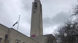 Flags at half-mast