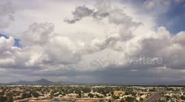 Timelapse of showers and thunderstorms north of Phoenix