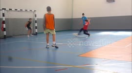 Top football little boy