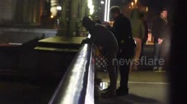 Car driver stopped by police on Westminster Bridge on Thursday