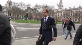 'Hero' MP Tobias Ellwood runs media gauntlet at Parliament on Friday morning