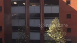 Fire in QPark car park, Riverside Sheffield