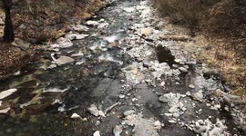 Beautiful creek in the mountains in Italy