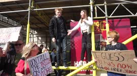What do we want? Eu now! during Unite for Europe March in London