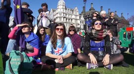 Tens of thousands march against Brexit