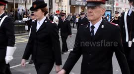 Salvation army band on Oxford street,