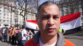 Chair Murad Qureshi from Stop the War Coalition join March for the Children of Yemen