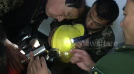 Firefighters rescue boy, 3, with hand stuck in vacuum cup