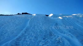 Sliding Down Mt. Rainier