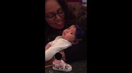 When your baby gets emotional when her Auntie sings