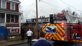 2nd Alarm - Row-home fire Ranshaw, Coal Township, Pennsylvania 3