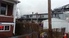 2nd alarm Row-home fire, Ranshaw, Coal Township Pennsylvania 1