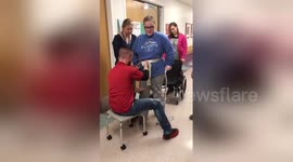 Newsflare Edit - Walking for the first time without the lift