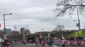 Newsflare Edit - T-Rex finishes Philadelphia Love Run half marathon