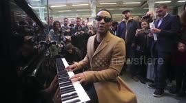 John Legend surprises bystanders with impromptu performance at St Pancras station