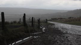 Intense Hail Stones & Storm Passing Over N. Ireland
