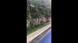Torrential rain Phuket Thailand