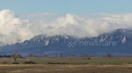 Boulder Colorado Fornt Range Time Lapse View