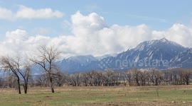 Rocky Mountain Front Range Boulder Colorado Time Lapse