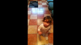 Baby Sister changed her mind about sharing a chip