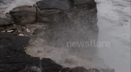 Storm and Flooding at Lamorna Cove