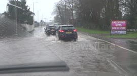 Exeter Flooding - General footage.
