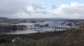 View over Somerset Floods