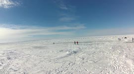 AMAZING - Ice Caves of Lake Michigan, Leelanau County, Michigan