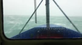 Ship Battles Huge Waves Off Ireland Coast