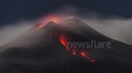 Etna lavaflows Timelapse