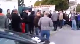 Huge queue for job in Puerto de Santa Maria, Spain