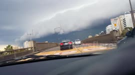 Shelf Cloud  - Massive Storm over Sydney Harbour Bridge - 5th March 2014