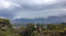 Storm front time lapse over Sydney, Australia