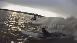 Severn bore March 2nd 2014