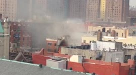 Building explosion in Harlem, NY