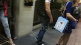 LUISA ZISSMAN DEPARTS MAYFAIR HOTEL WITH PERSONAL TRAINER