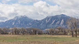 Rocky Mountain Foothills Boulder Colorado Clouds and Prairie Dogs