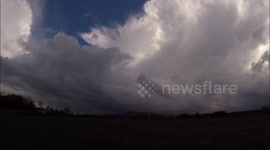 Time Lapse Of Thunderstorm Over N. Ireland - March 31st 2017