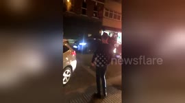 Newsflare Edit - Audi Estate mowing people down outside @sugarhut last night in Brentwood, mad scenes! https://t.co/qUr1TYBpzd
