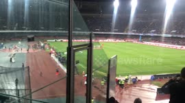Napoli supporters react to Juventus