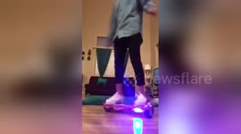 Newsflare Edit - RIDING HOVERBOARD BACKWARD.. GONE WRONG (FUNNY)