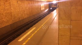 Saint Petersburg Subway after reopening service, April 3
