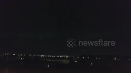 Northern Lights Over Calgary Alberta (Aurora Borealis)