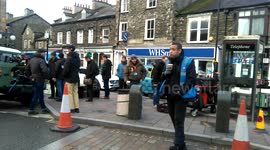 Newsflare Edit - Peter Rabbit film crew take over Windermere in the Lake District