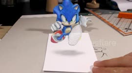 3D DRAWING: SONIC