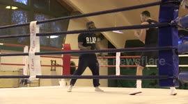 Klitschko shows off dance moves in training ahead of Joshua bout