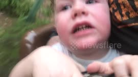 Boy, 2, 'terrified' on roller coaster