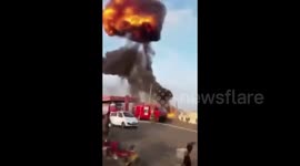 Mechanic workshop goes up in ball of flame