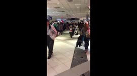 Long lines at Hartsfield Jackson Airport