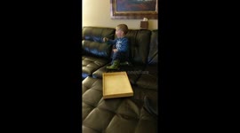 Blowing up balloons is hard work!